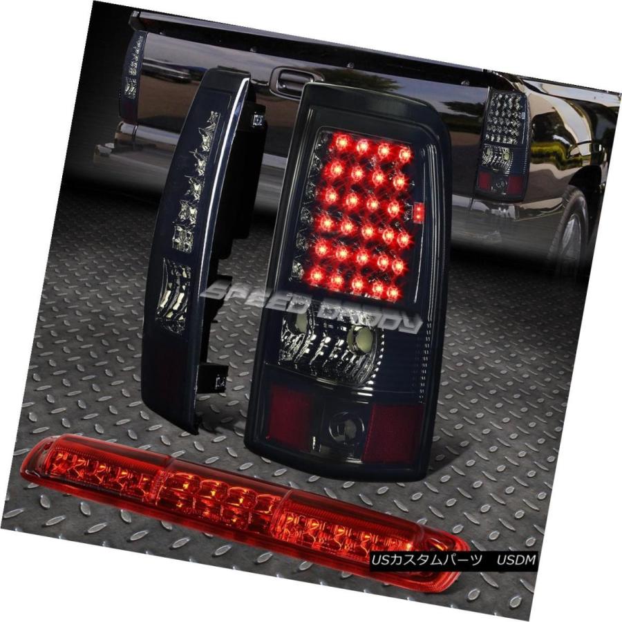 テールライト CHROME SMOKED FULL LED TAIL + RED 3RD BRAKE＆CARGOライト03-07 SILVERADO
