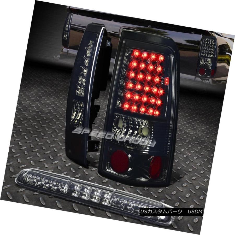テールライト CHROME SMOKED FULL LED TAIL + 3RD BRAKE＆CARGOライトセット、99-03 SILVERADO