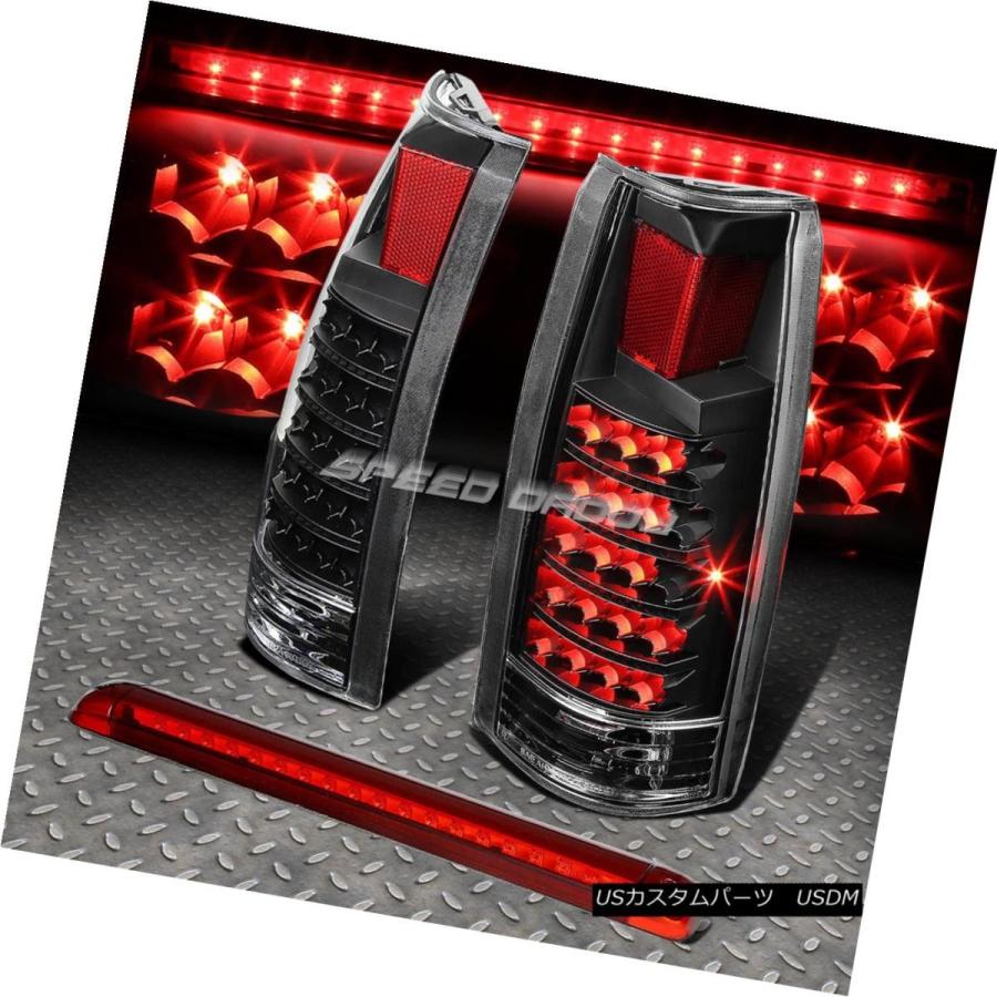 テールライト BLACK HOUSING CLEAR LED TAIL + RED 3RDブレーキライト92-00 SUBURBAN / TAHOE