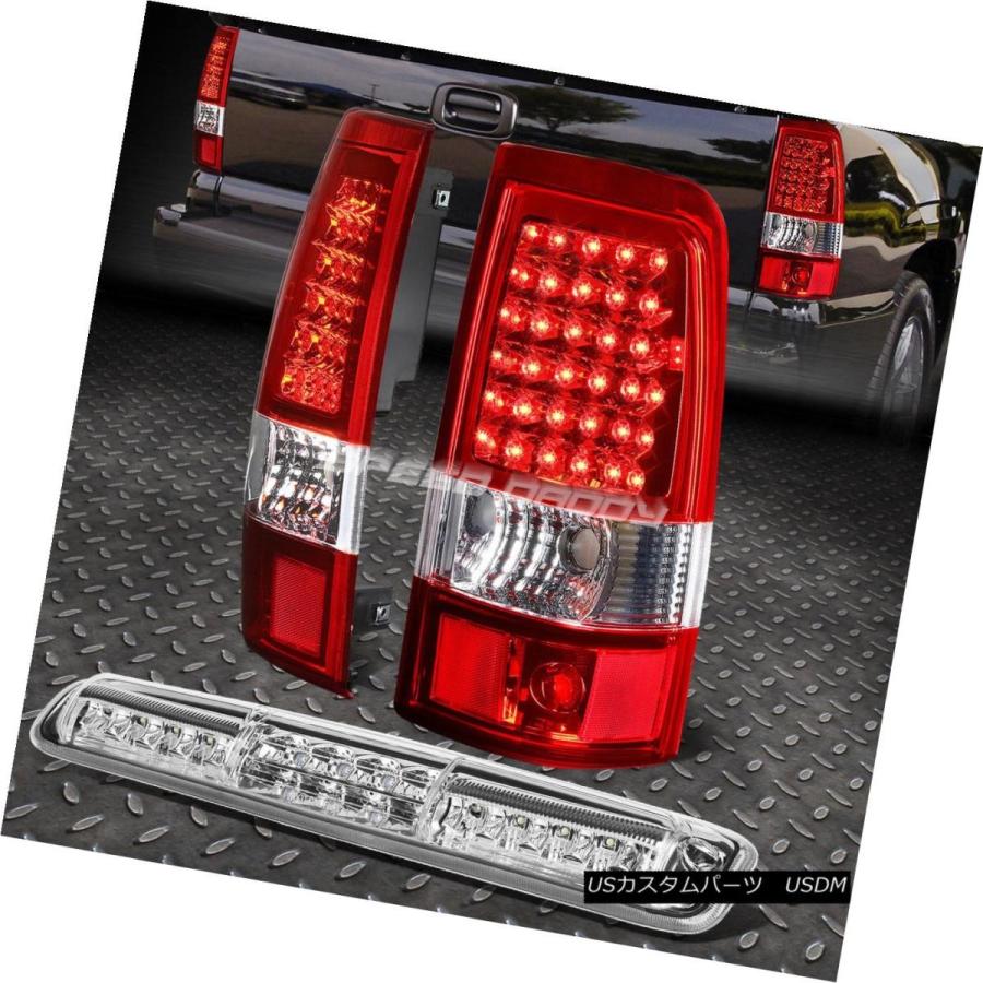 テールライト CHROME RED LED TAIL +クリア3RDブレーキ＆カゴライト03-07 SILVERADO / GMC SIERRA CH