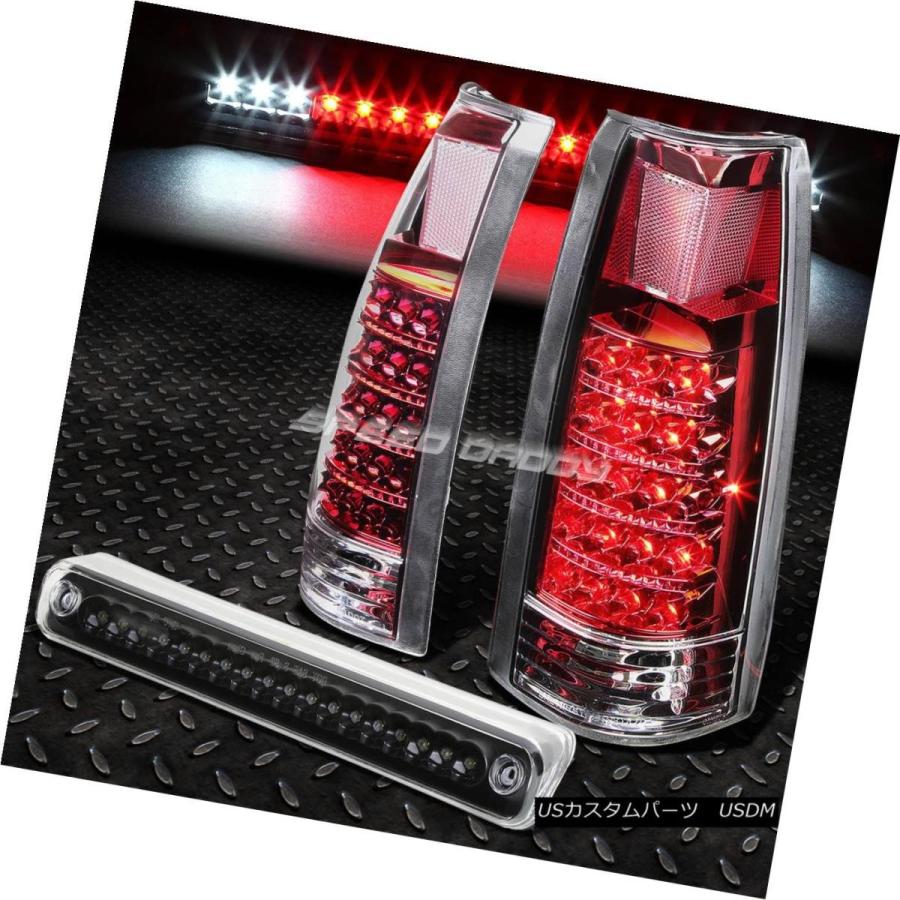 テールライト C10 1500/2500/3500 TRUCK CHROME LENS LEDバルブテイルライト+ 3RDブレーキランプ FOR C1