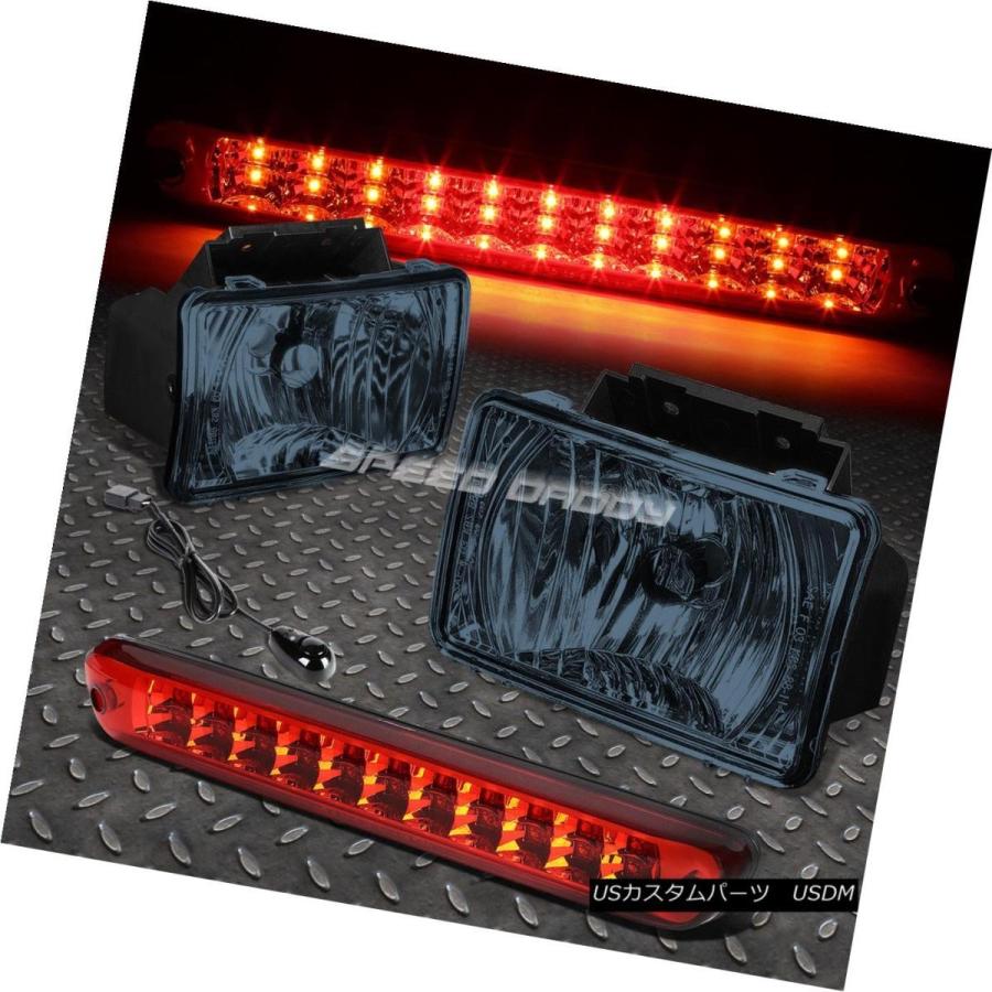 テールライト SMOKEDフロントバンパーフォグライトランプ+スイッチ+ RE  D LED 3RDブレーキfor 04-12 COLORA