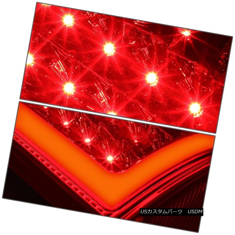 テールライト [3D LED L-BAR] 1997-2007フォードスーパーデューティクローム用赤色テールライトブレーキランプ [3D LED L-の画像