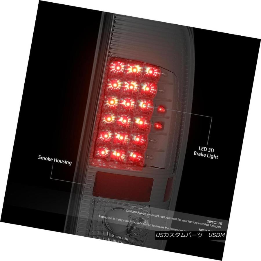 テールライト CHROME HOUSING SMOKED LENS LEDテールライト+第3ブレーキランプ97-03 F150 / F250 CHROの画像