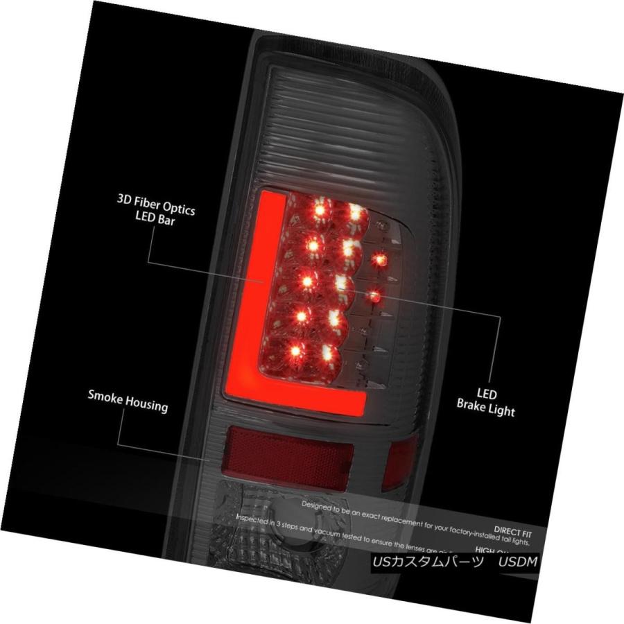 テールライト [3D LED L-BAR] 1997-2007フォードスーパーデューティークロムテントテールライトブレーキランプ用 [3D LED Lの画像