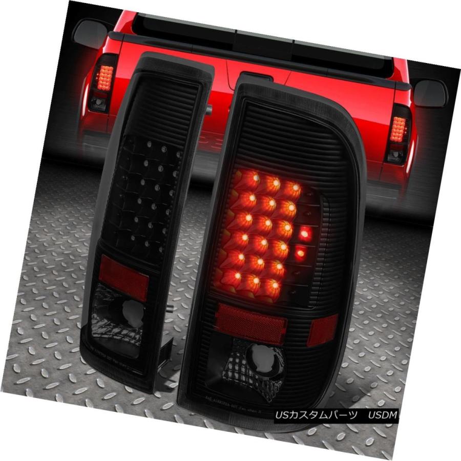 テールライト 2008年?2016年FORD SUPER DUTY BLACK HOUSING SMOKED LEDテールライトブレーキランプ FOR