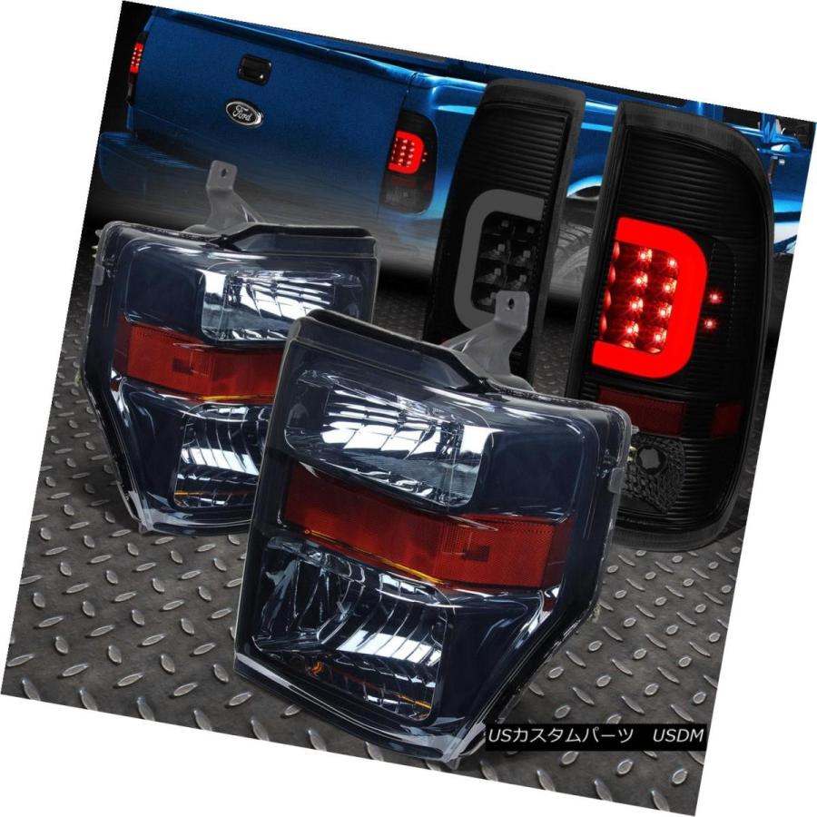 テールライト [LEDバー] 2008-2010フォードスーパーデリートテールテールライト+アンバーシグナルヘッドライト [LED BAR]FOR 2
