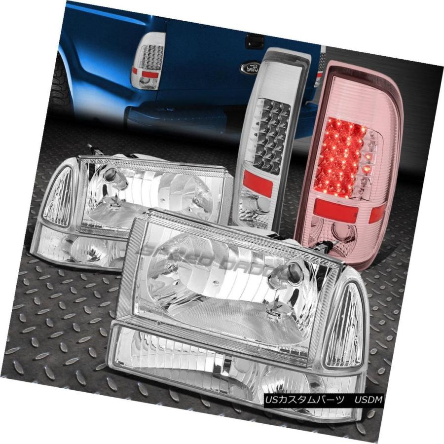 テールランプ CLEAR LENS LED CHROME TAILLIGHT + CLEA  Rサイドクリームヘッドライト9 自動車-車、バイク、自転車-その他ライト