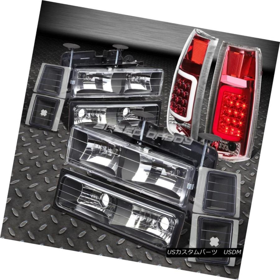 テールランプ BLACK 8パソコン HEADLIGHT + BUMP  ER + CORNER + RED 3D LEDテールランプfor 9 その他ライト-ライト、レンズ-自動車