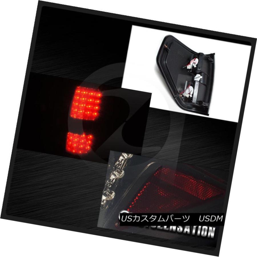 テールライト 09-14 F150新しいレトロフィットスタイルのブラックプロジェクターヘッドライト+スモーク ke LEDテの画像
