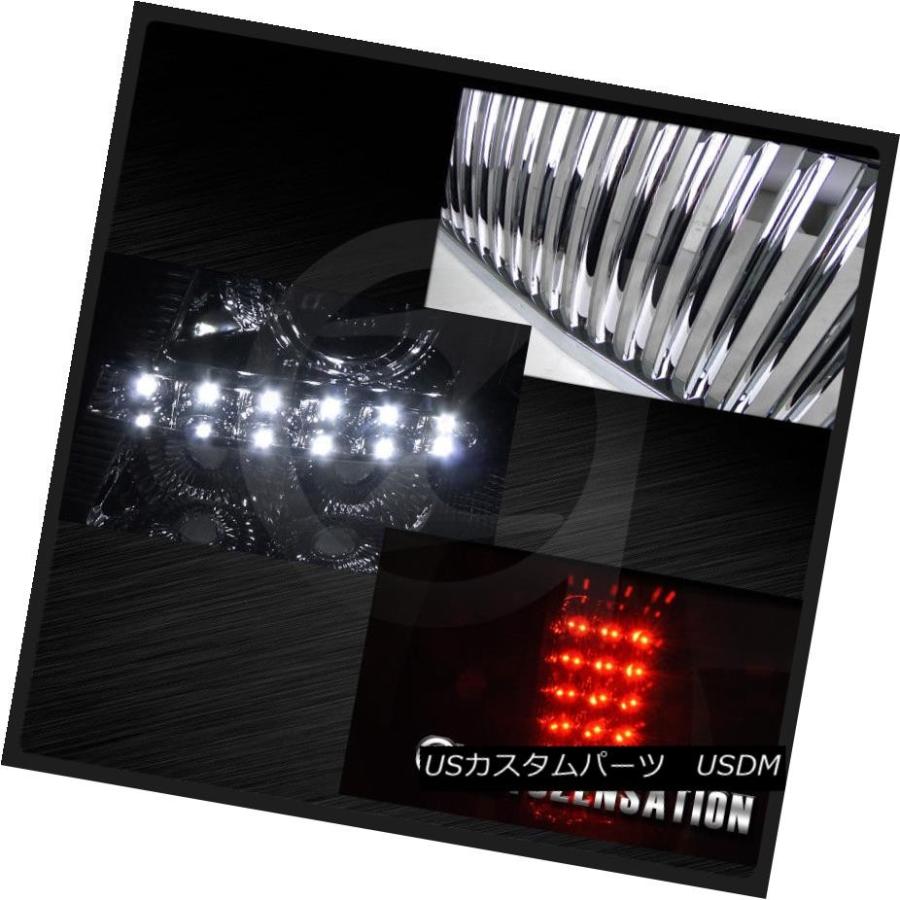 テールライト 03-05 Silverado ChromeプロジェクターSMD LED DRLヘッドライト+バンプ er +の画像