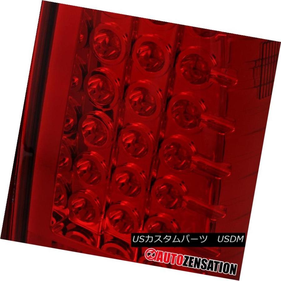 テールライト 日産タイタンレッドLEDリアブレーキランプテールライト For 2004-2013 Nissan Titan Red LED Rearの画像