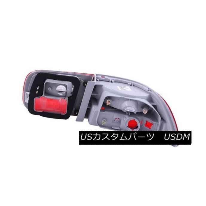 テールライト ANZO 221221 Honda Civic 1992-1995用2枚のレッド/クリアレンズテールライトセット ANZO 221221_1