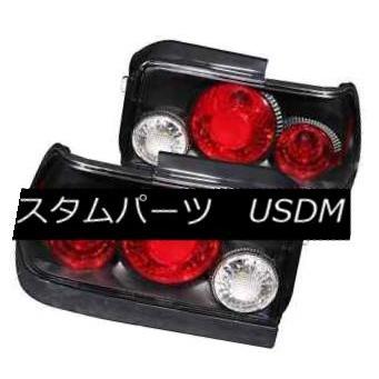 テールライト ANZO 221113 1993-1997トヨタカローラ用の2つのブラックテールライトのセット ANZO 221113 Set of 2