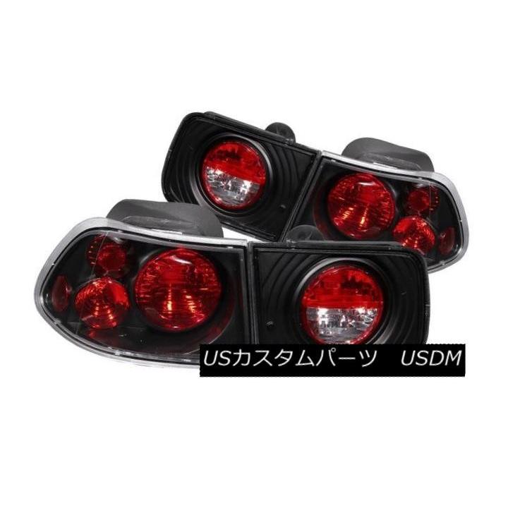 テールライト ANZO 221062 96-00 Honda Civic 2-Door用ブラックG3テールライト2個セット ANZO 221062 S