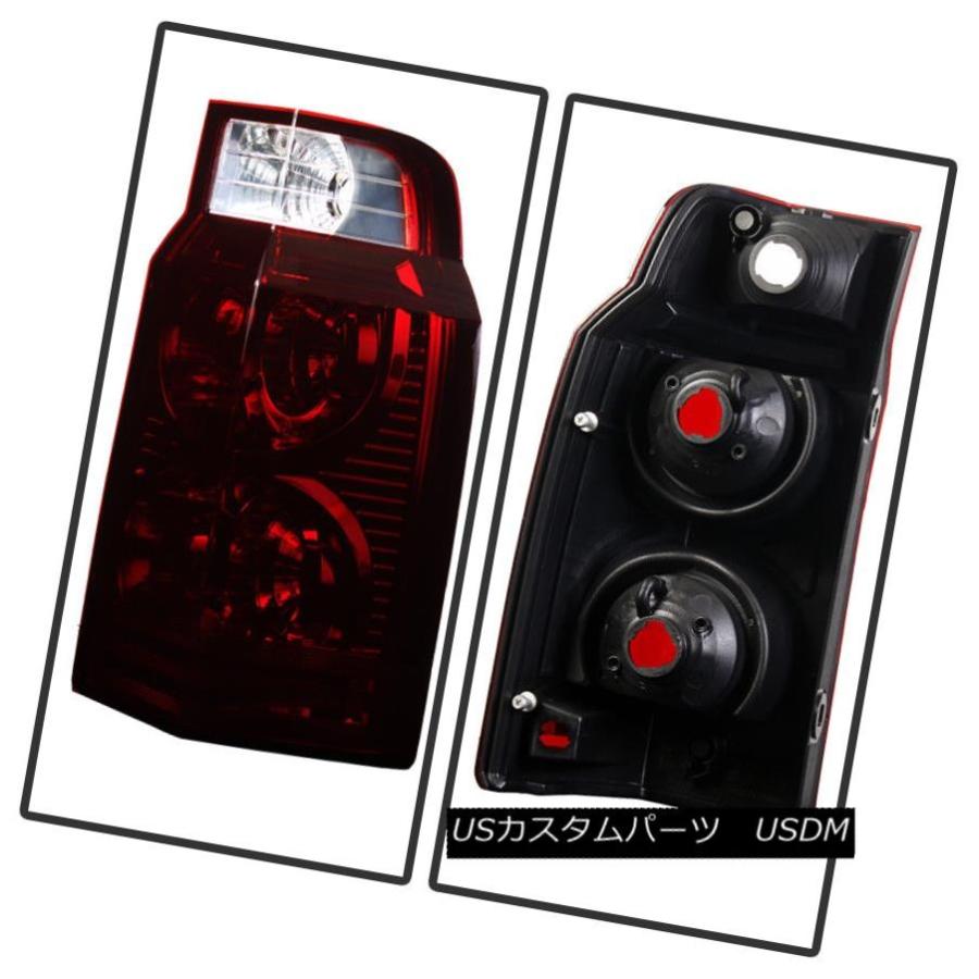 テールライト 赤い煙2006-2010ジープコマンダーテールライトランプアフターマーケット後部左+右 Red Smoke 2006-2010 Jeep_1