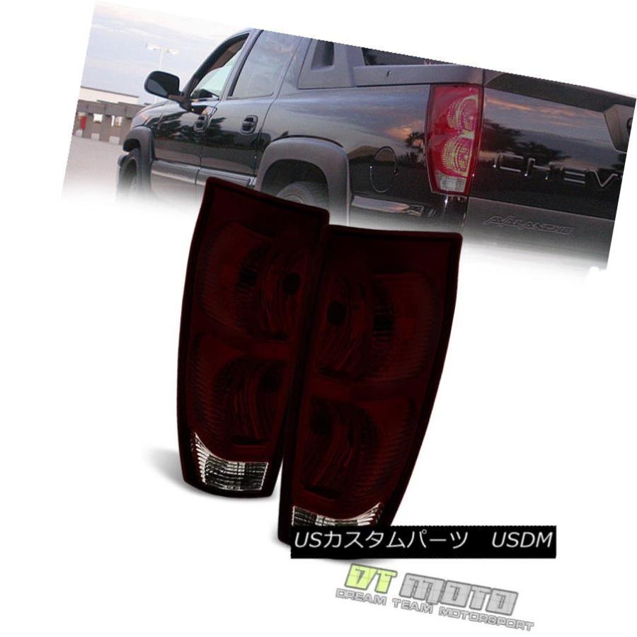 テールライト ダークティント2002-2006シボレーアバランチ1500 2500テールライト交換左+右 Dark Tint 2002-2006 Ch