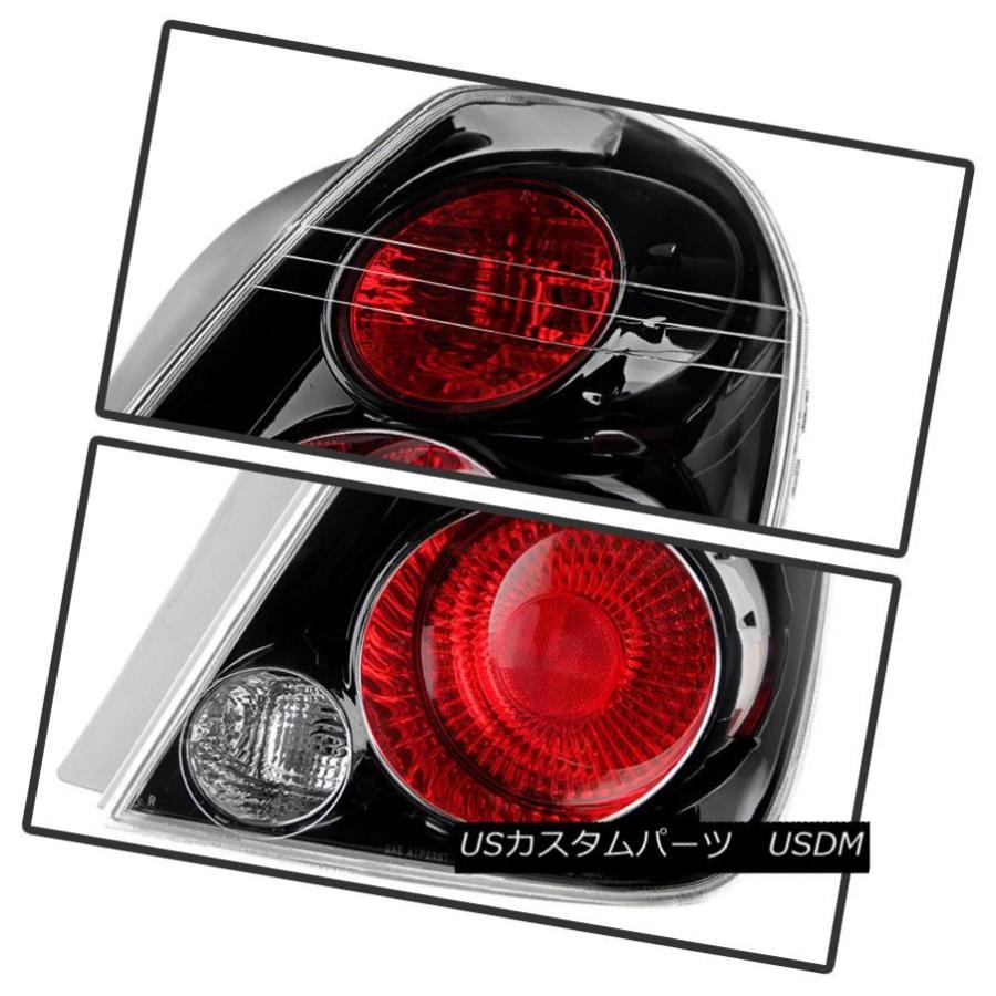 テールライト フィット2002年?2006年アルティマブラックテールライトブレーキランプアフターマーケット左+右02-06 Fits 2002-200_2