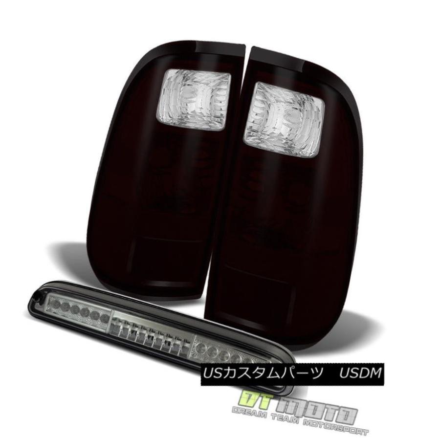 テールライト 2008-2016 Ford F250 F350 F450スーパーデューティテールライト+スモーク3番目のLEDブレーキランプ 2008