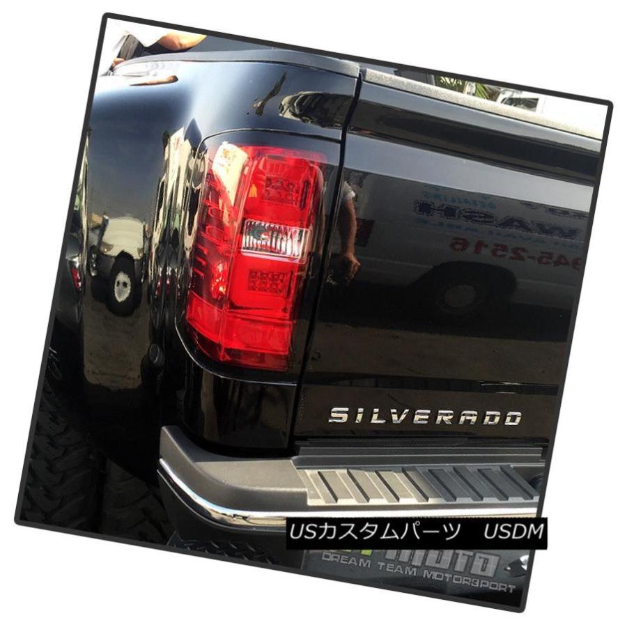 テールライト 2014-2017 Chevy Silverado 1500 Lumileds LEDネオンバーテールライトランプレッドクリア 2014の画像