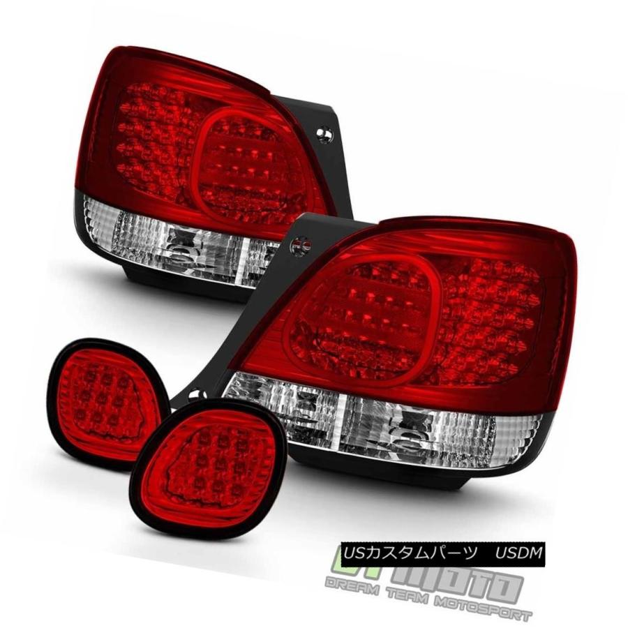 テールライト 1998-2005レクサスGS300 GS400 GS430レッドクリアテール
