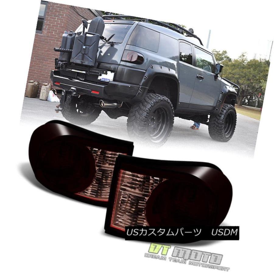 テールライト Black Tinted 2007-2014トヨタFJクルーザーテールライトリアブレーキランプ左+右 Black Tinted 2007