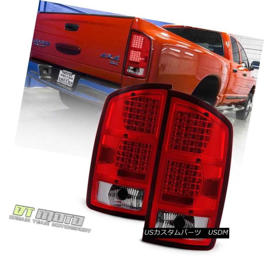 テールライト 2002-2006 Dodge Ram 1500 LEDレッドクリアテールライトブレーキ信号ランプ左右+右 2002-2006 Dodg