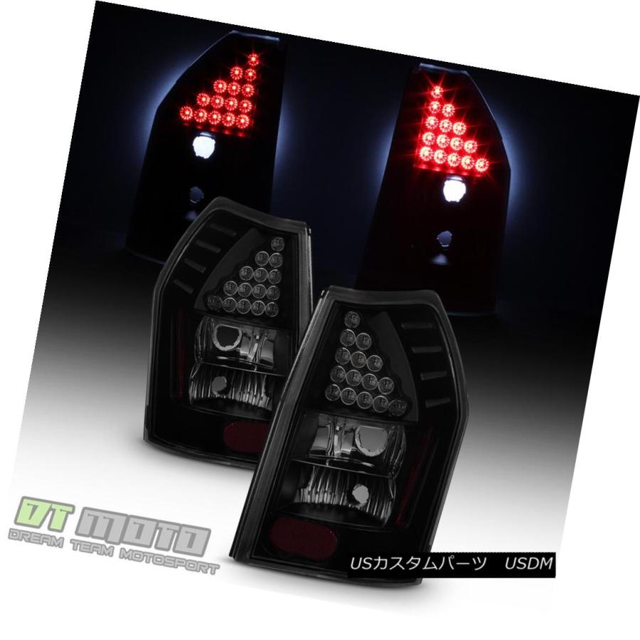 テールライト ブラックスモーク2005-2008ドッジマグナムLEDテールライトブレーキランプ05-08左+右 Black Smoked 2005-2