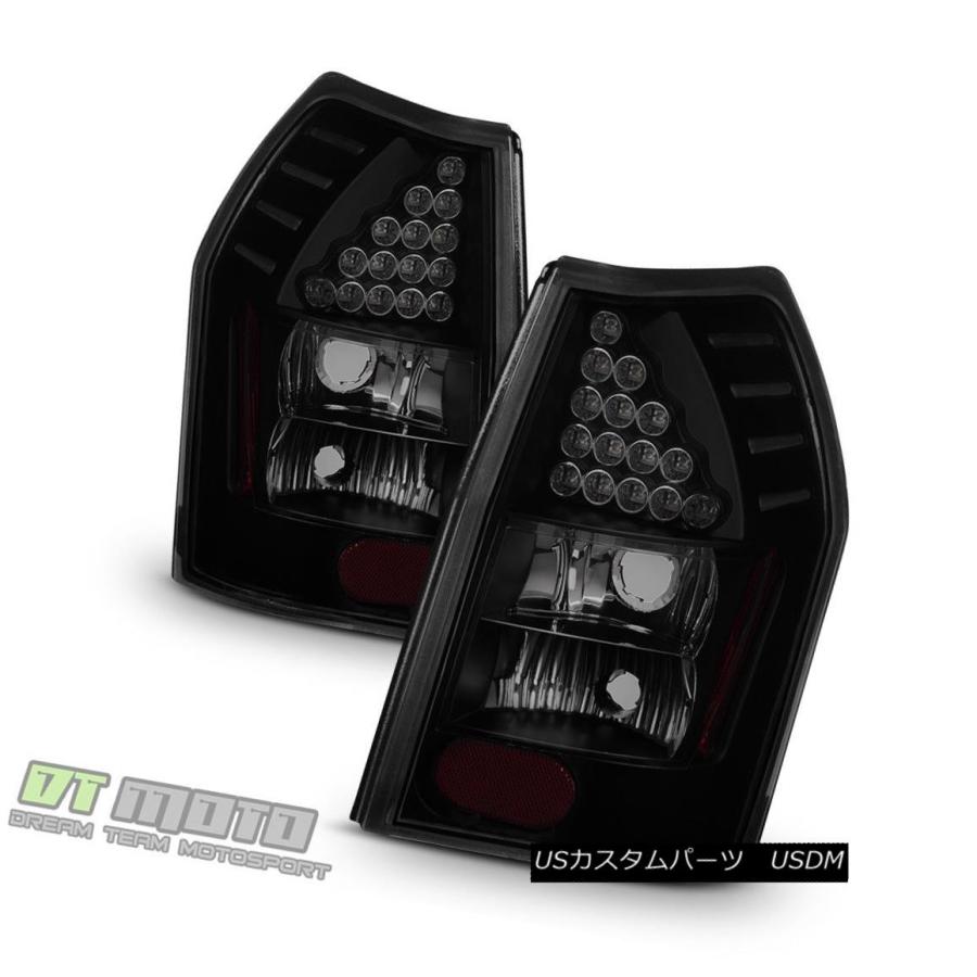 テールライト ブラックスモーク2005-2008ドッジマグナムLEDテールライトブレーキランプ05-08左+右 Black Smoked 2005-2の画像