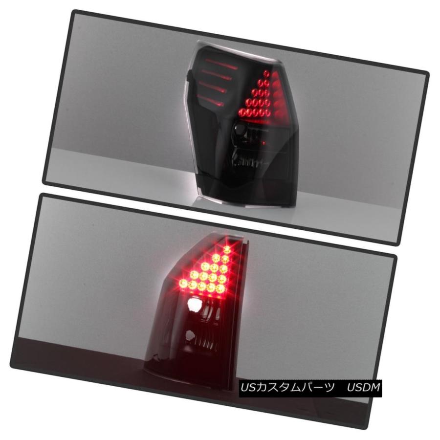 テールライト ブラックスモーク2005-2008ドッジマグナムLEDテールライトブレーキランプ05-08左+右 Black Smoked 2005-2の画像
