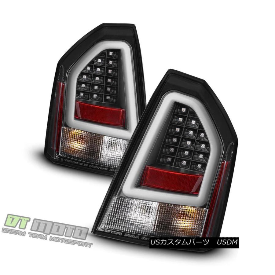テールライト ブラック2005-2007クライスラー300C SRT Lumileds LEDパイロチューブテールライトブレーキランプ Black 2の画像