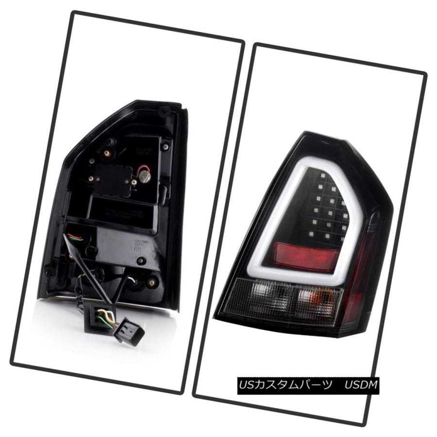 テールライト ブラック2005-2007クライスラー300C SRT Lumileds LEDパイロチューブテールライトブレーキランプ Black 2の画像