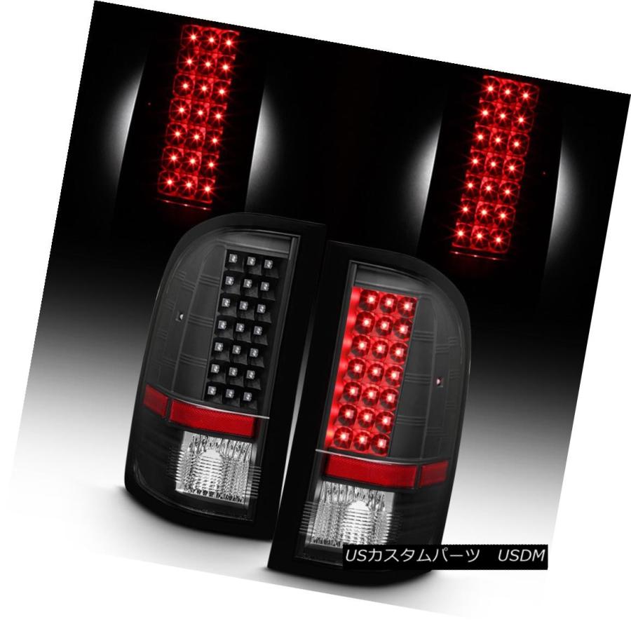 テールライト Blk 2007-2013 Chevy Silverado 1500 2500 3500HD LEDテールライトランプ左+右 Blk 2