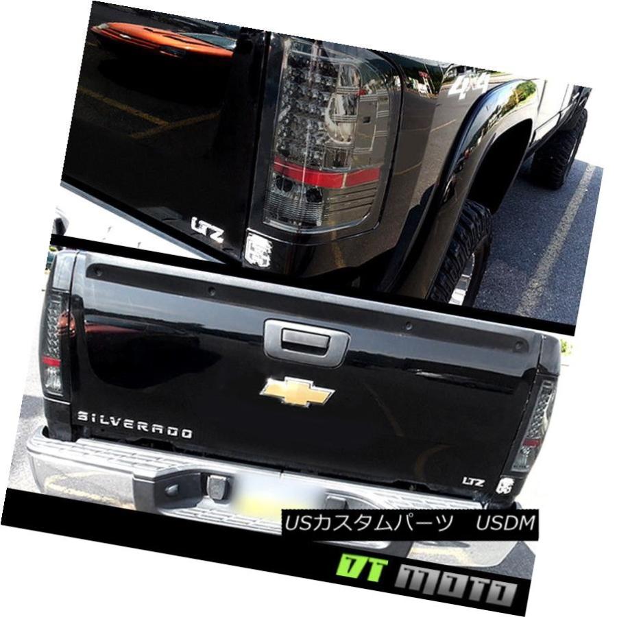 テールライト Blk 2007-2013 Chevy Silverado 1500 2500 3500HD LEDテールライトランプ左+右 Blk 2の画像