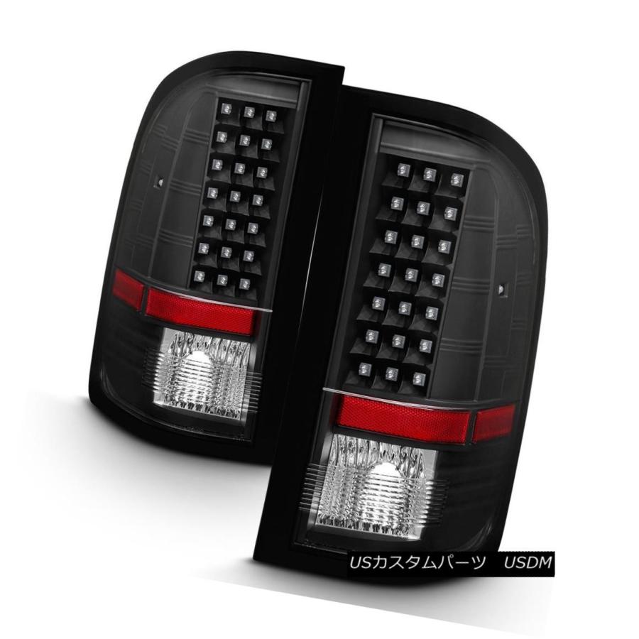 テールライト Blk 2007-2013 Chevy Silverado 1500 2500 3500HD LEDテールライトランプ左+右 Blk 2の画像