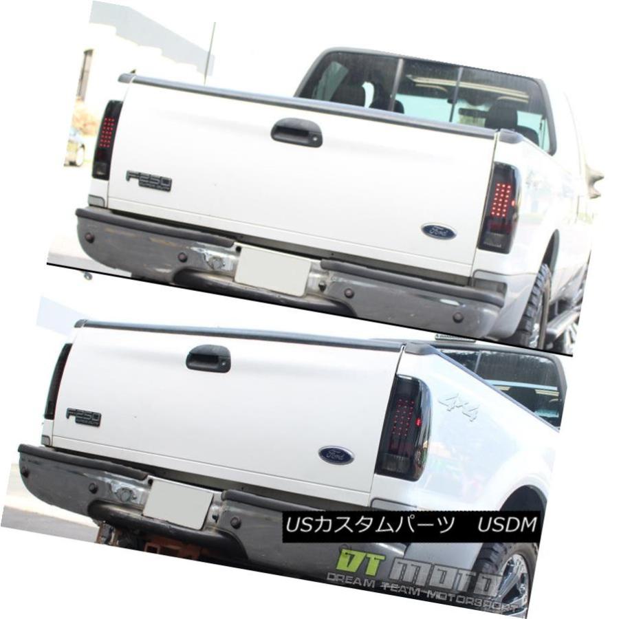 テールライト ブラックスモーク1999-2007フォードF250 Superduty 97-03 F150 LEDテールライトブレーキランプ Blacの画像