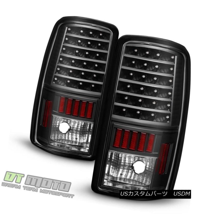 テールライト ブラック2000-2006シボレー郊外タホGMCユーコンXL LEDテールライトブレーキランプ Black 2000-2006 Chevの画像
