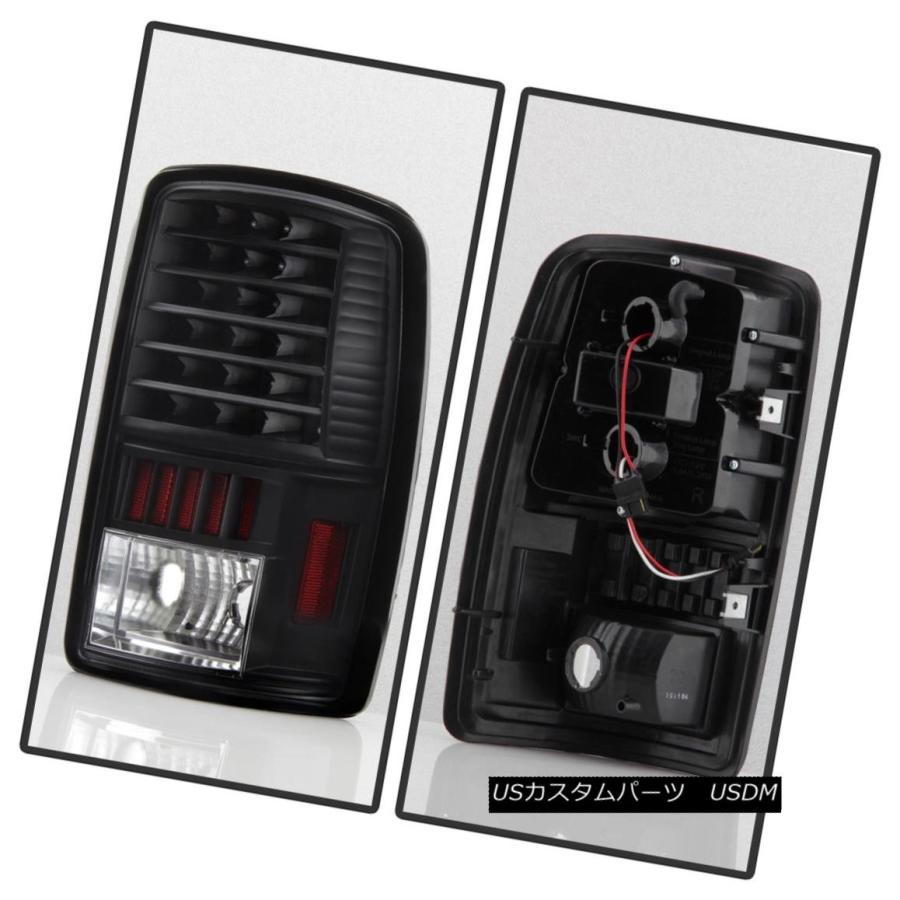 テールライト ブラック2000-2006シボレー郊外タホGMCユーコンXL LEDテールライトブレーキランプ Black 2000-2006 Chevの画像