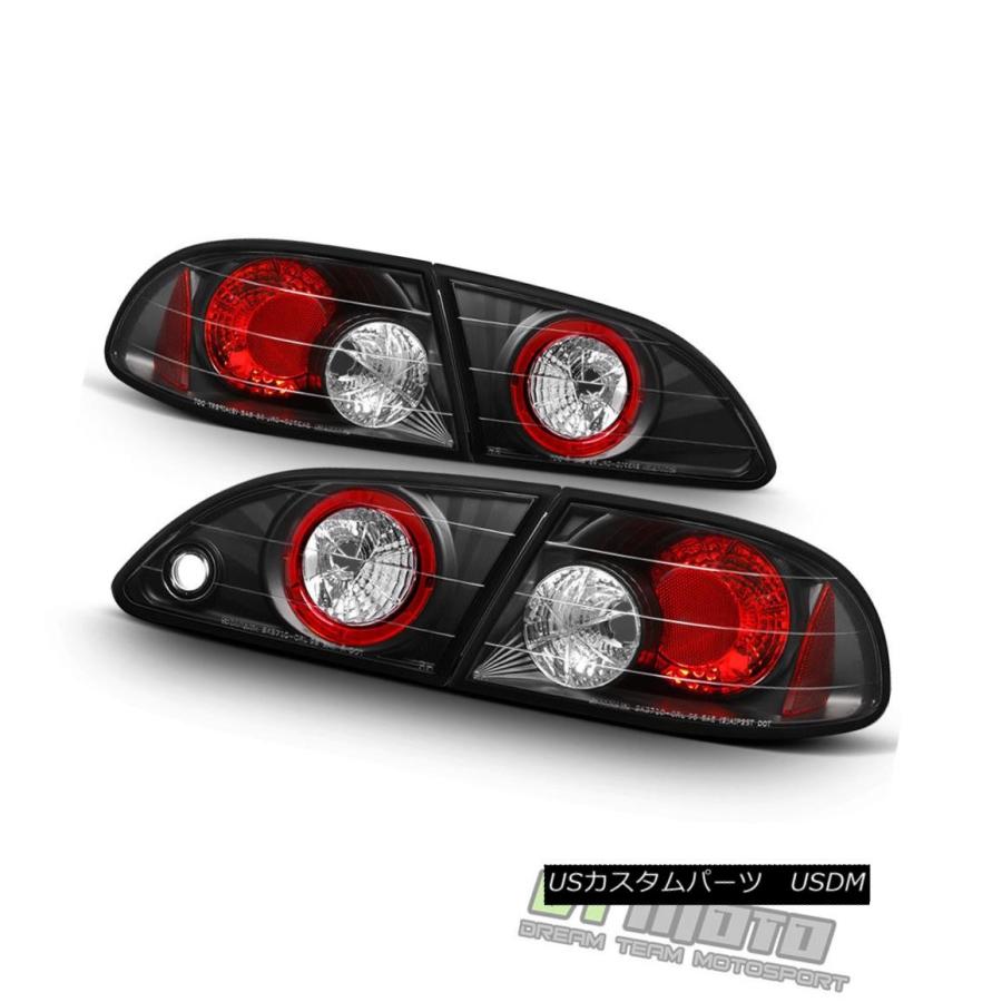 テールライト ブラックテールライトブレーキランプ1998-2002トヨタカローラCE / LE / VE左+右 Black Tail Lights B