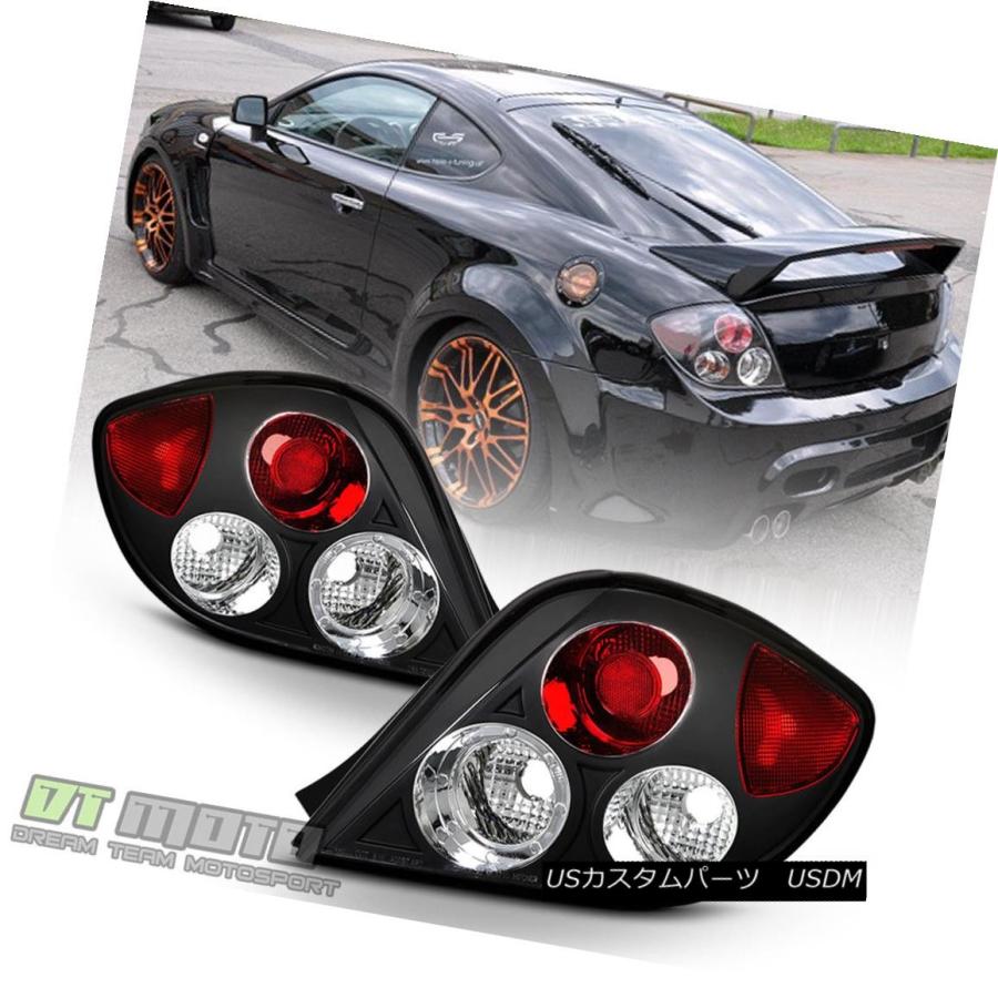 テールライト Black Fits 2003 2004 2005 TiburonテールライトブレーキランプLeft + Right 03-05ペア B