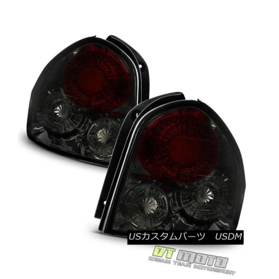 テールライト 2001-2006のためのスモークレンズサンタフェテールライトランプブレーキペア左+右01-06 Smoked Lens For 200