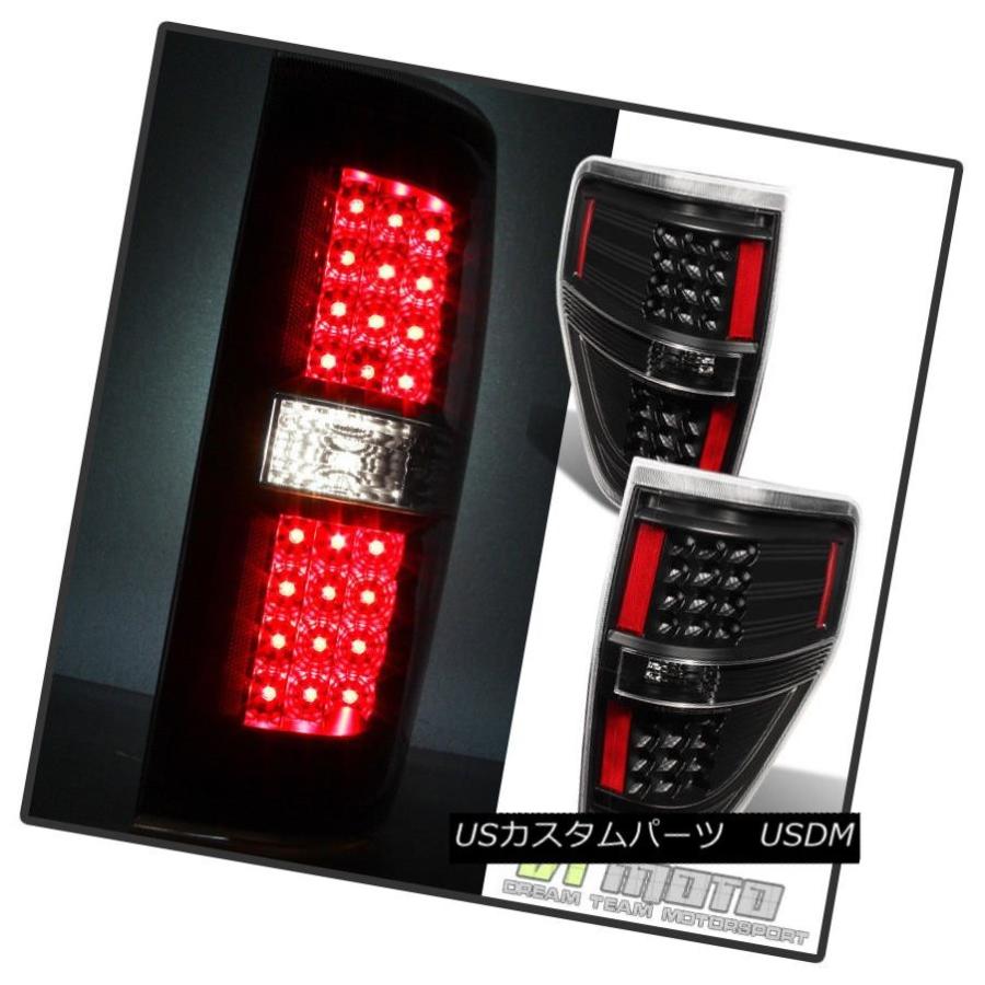 テールライト ブラック2009-2014フォードF150 F-150 LEDテールライトブレーキランプ左+右09-14 Black 2009-2014の画像