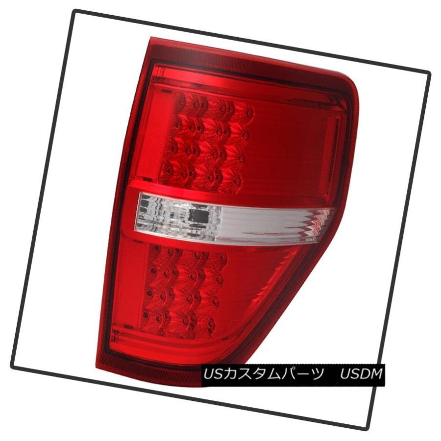 テールライト 2009-2014 Ford F150レッドクリアLEDテールライトランプ09 10 11 12 13 14左+右 2009-2014の画像