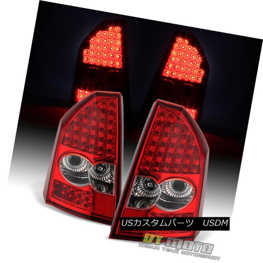 2005-2007y クライスラー 300C LEDテールライト FOR 05-07 CHRYSLER 300C CLEAR CHROME LED TAIL LIGHTS +WHITE