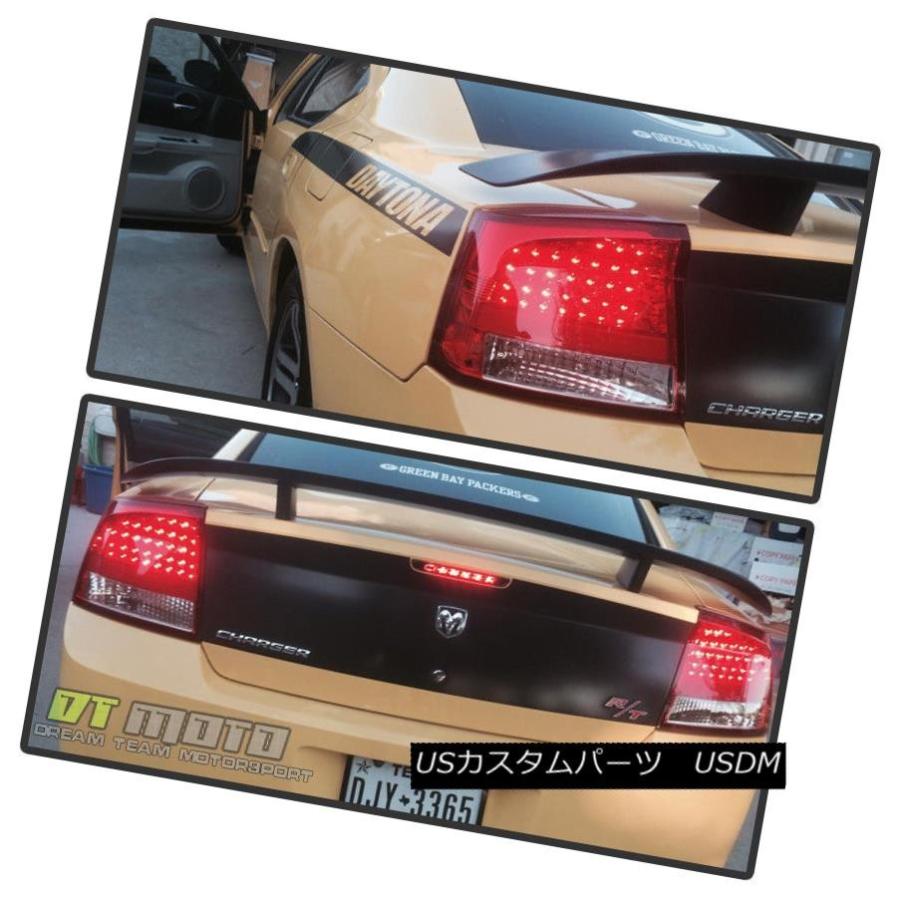 テールライト 2009-2010充電器レッドクリアLedテールブレーキライトランプペア左右+ 09-10 2009-2010 Charger Red