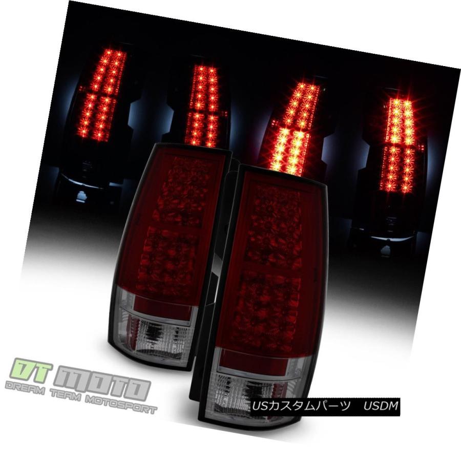 テールランプ 2007-2014シボレー都市近郊部タホユーコンXL赤いこと煙Lumileds LEDテールランプ照明ランプ 2007-2014 Chevy Sub ライト、レンズ-その他ライト