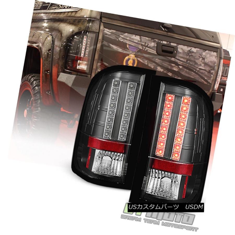 テールランプ Blk 2007-2013 Chevy Silverado 1500 2500固定ディスク 3500固定ディスク Lumileds LEDテールライトラ その他ライト-車、バイク、自転車