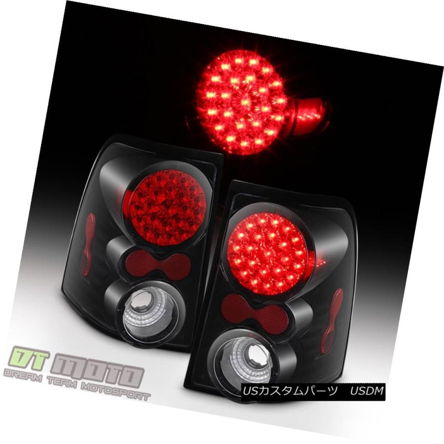 テールライト ブラック2002-2005フォードエクスプローラー4ドアLEDテールライトブレーキランプ左+右ペア Black 2002-2005 Fo