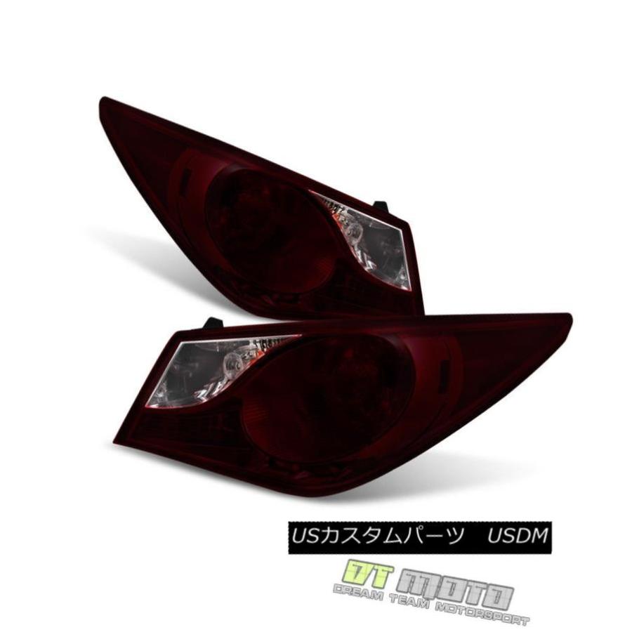 テールライト Red Smoke For 2011 2012 2013 2014ソナタアウターテールライトブレーキランプ11-14セット Red Sm