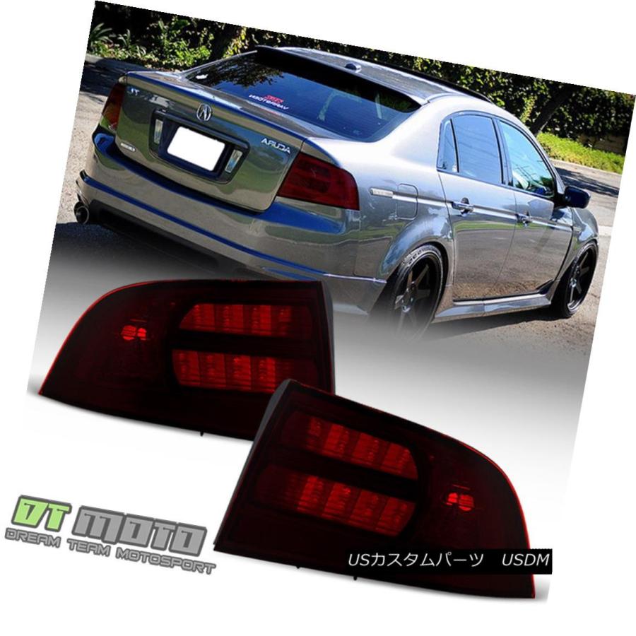 テールライト レッドスモーク2004 2005 2006 2007 2008アキュラTLタイプ-Sテールライトランプアフターマーケット Red Smo